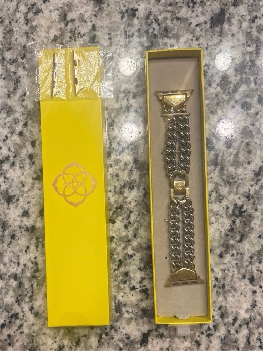 Kendra Scott Whitley Double Chain Two Tone Smartwatch Band in M/L